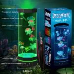 Jellyfish Lava Lamp 17 Colors Changing 15inch Jellyfish Lamp With Remote Control USB Plug-in Bubble Fish Lamp Kids Night Light Creative Projector Lamp Home Decor - Image 6