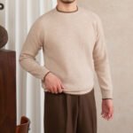 Autumn And Winter Warm 100 Wool Slim Fit Pullover Round Neck Knitted Sweater