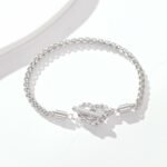 Original Niche S925 Sterling Silver Heart-shaped Base Bracelet - Image 2