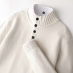 Thickened Four-button Half-collar Wool Sweater Men - Image 3