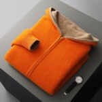 Hooded Cardigan Men's Thick Wool Jacket Loose Casual - Image 8