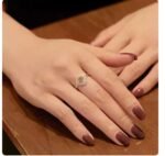 European And American Sterling Silver Female Ring Yellow Zircon - Image 5