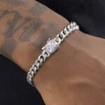 S925 Sterling Silver Cuban Bracelet Men And Women Hip Hop