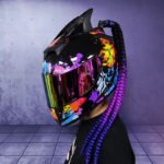 Couples' Dirty Braids Motorcycle Helmets - Image 4