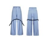 Ice Solid Color Advanced Suit Belt Stitching Pants - Image 6