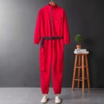 Workwear Jumpsuit Men's Hooded Couple Jacket Suit Ankle-tied - Image 6
