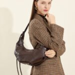 Crossbody Croissant Leather Shoulder Underarm Bag - Image 3