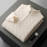 Jacquard Double-strand Thickened Long-sleeved Sweater - Image 8