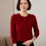 Round Neck Loose Knitted Long Sleeves Women - Image 2