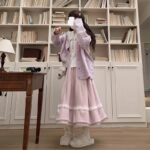 Plush Big Swing Mid-length High Waist Elastic Skirt - Image 3