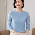 Round Neck Loose Knitted Long Sleeves Women - Image 4