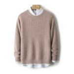 New Round Neck Double-strand Thickened Sweater For Men - Image 9