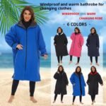 Surfing Diving Thickened Cape Windbreaker Outdoor Hot Spring Cold-proof Coat Bath Towel