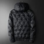 Embroidered Down Men's Plus Size Hooded Casual Down Jacket - Image 4
