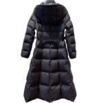 Long Casual Hooded Warm White Duck Down Jacket - Image 5